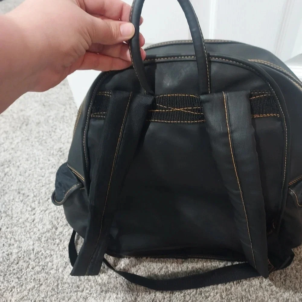 Vintage Disney Fun & Friendly Pooh Gear Black Winnie the Pooh Bookbag
